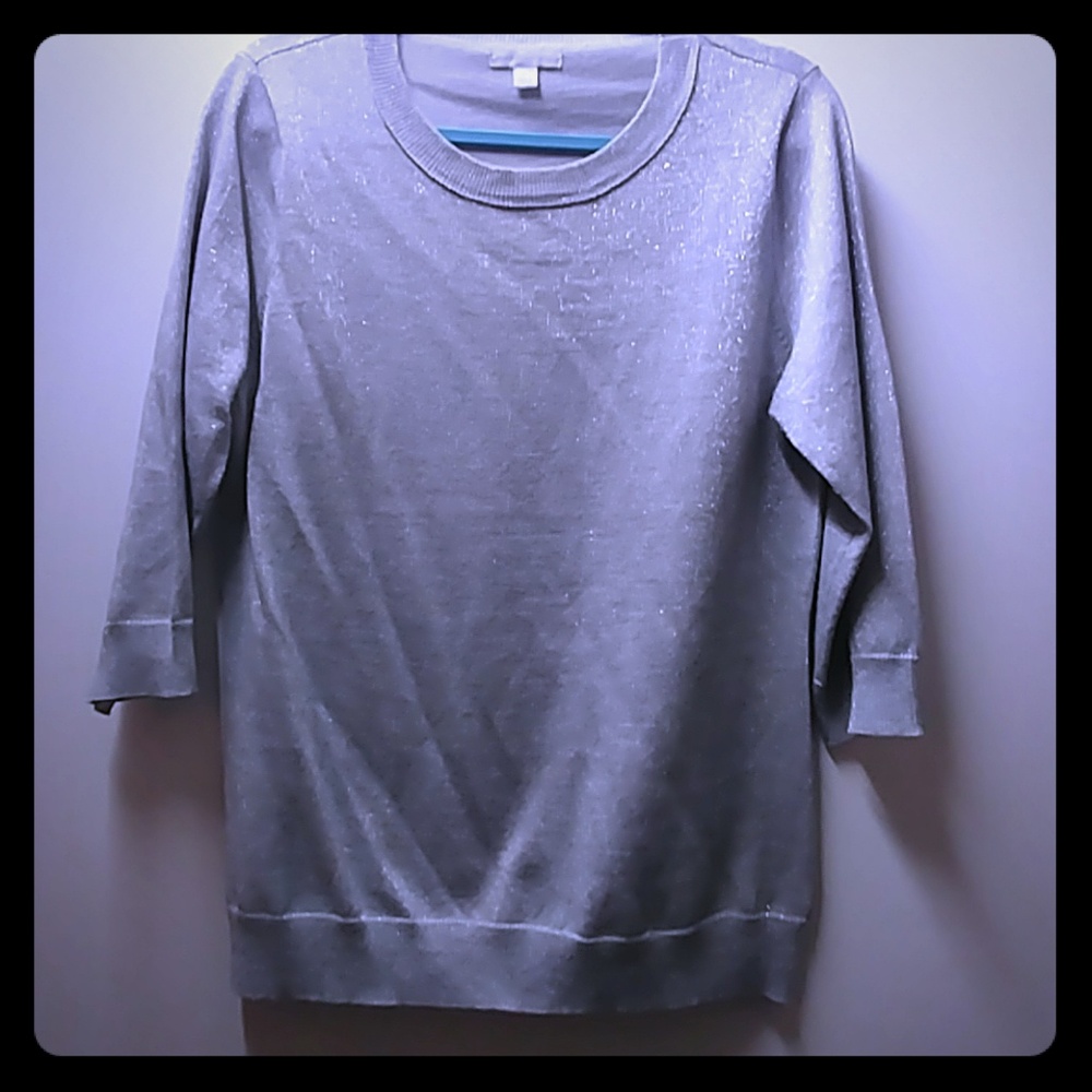 NY&Co metallic gray sweater